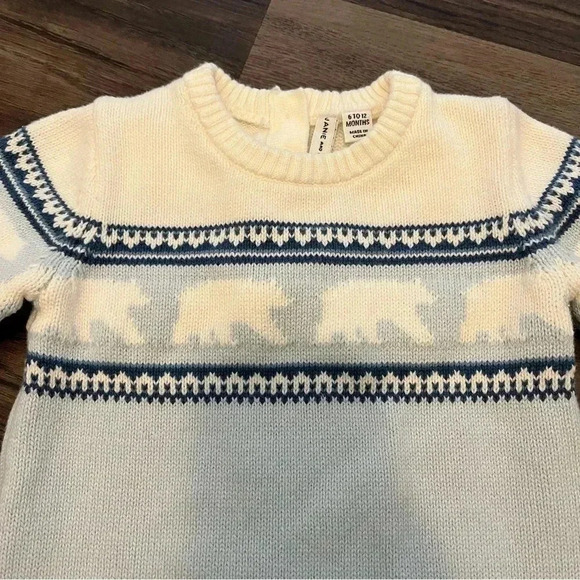 Janie and Jack sweater one piece 6 -12 months - Picture 3 of 6